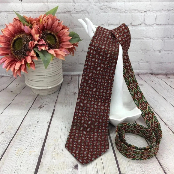 vintage tommy hilfiger silk tie preppy business office - Picture 1 of 7